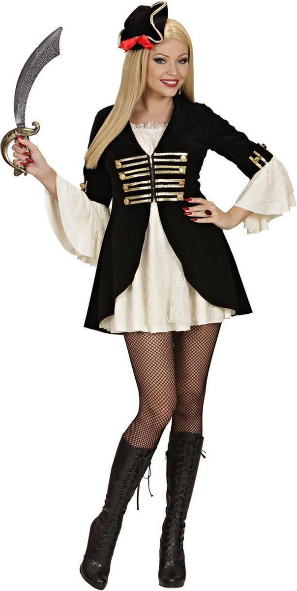 Piraat & Viking Kostuum | Sexy Piratenkapitein Kostuum Vrouw | Large | Carnaval kostuum | Verkleedkleding